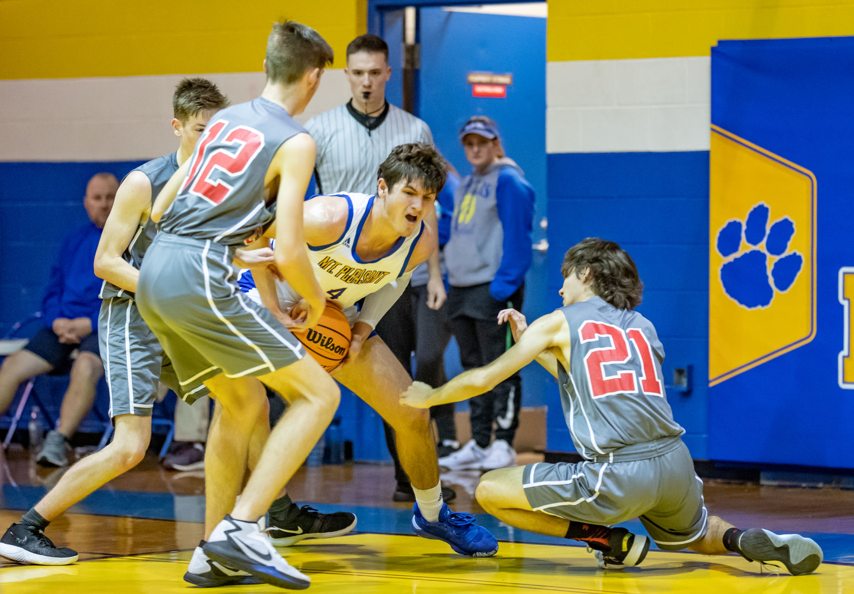 Friday night basketball action
